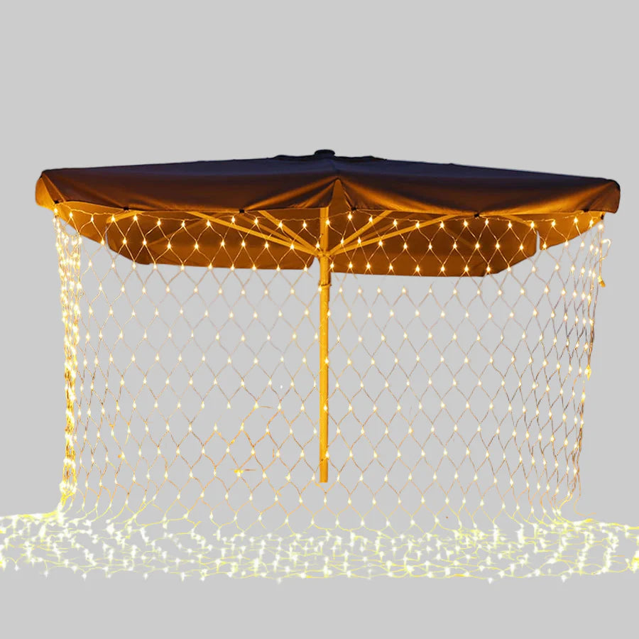 Elegant LED Outdoor Lighting with a Stylish Mesh Design
