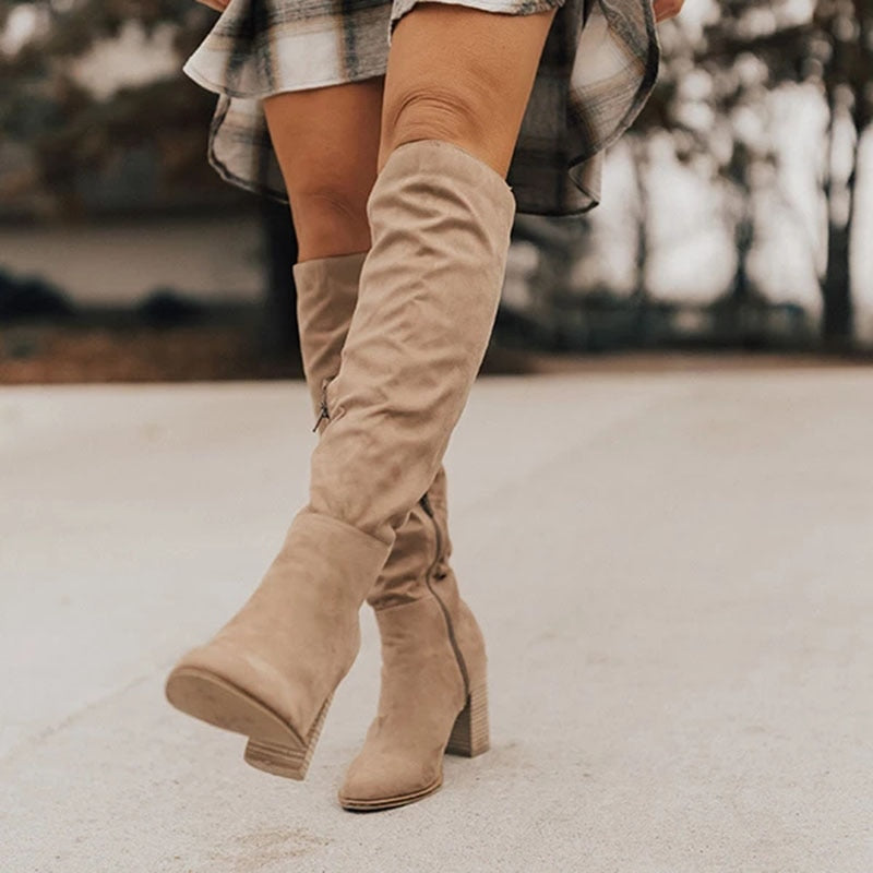 Women's High-Heeled Winter Boots