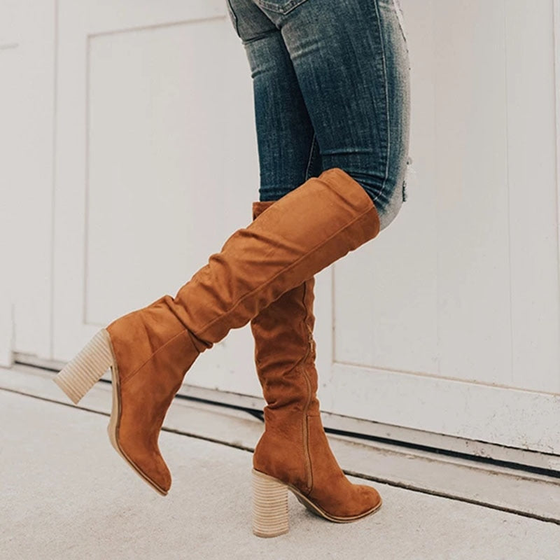 Women's High-Heeled Winter Boots