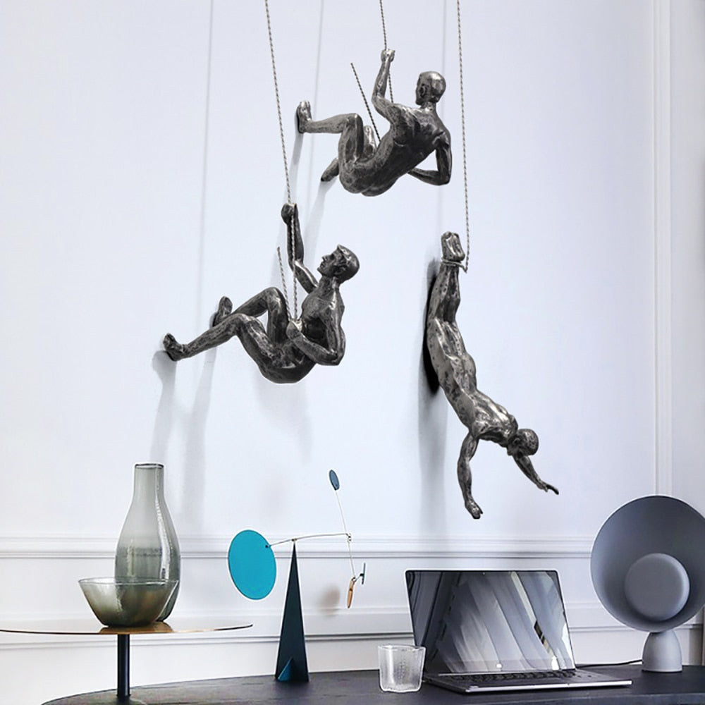 PeakFigures Wall Sculpture for Climbing Enthusiasts