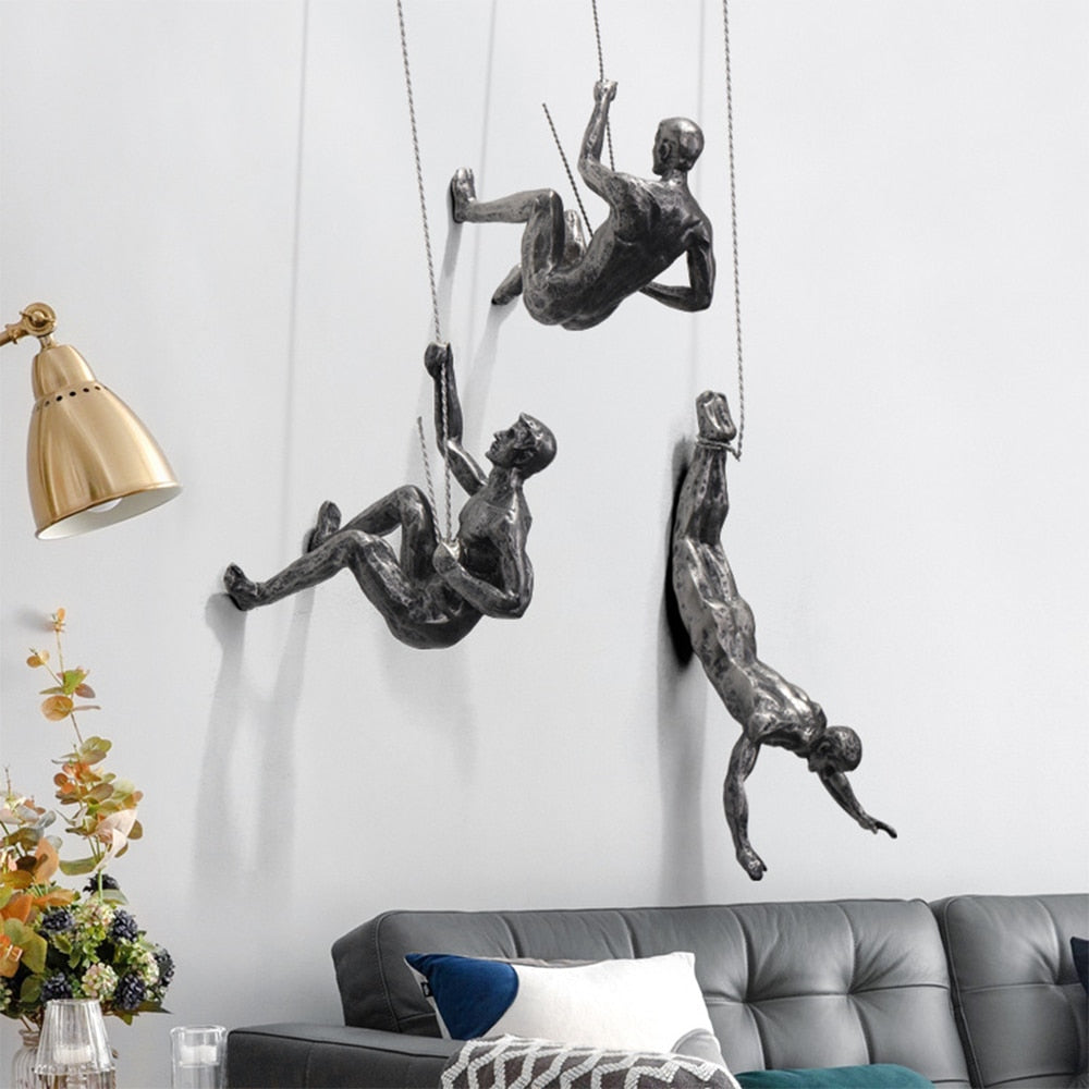 PeakFigures Wall Sculpture for Climbing Enthusiasts