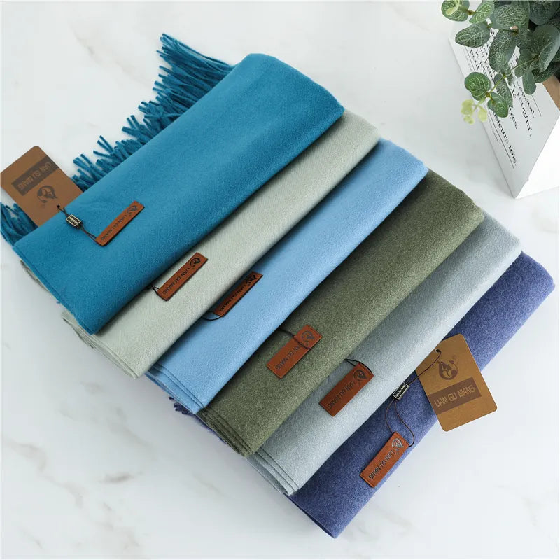Extra Length Fringed Scarf for Women