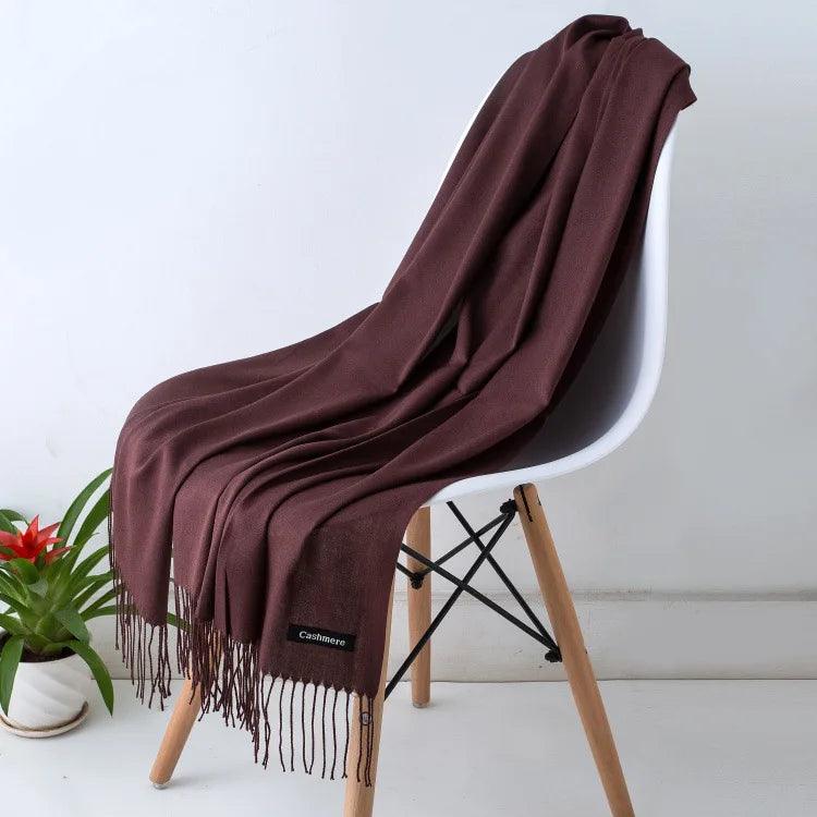 Chic Long Fringe Scarf for Women