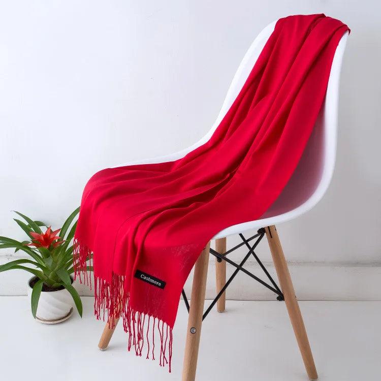 Chic Long Fringe Scarf for Women