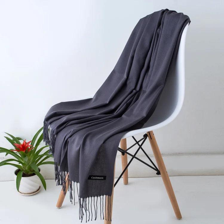Chic Long Fringe Scarf for Women