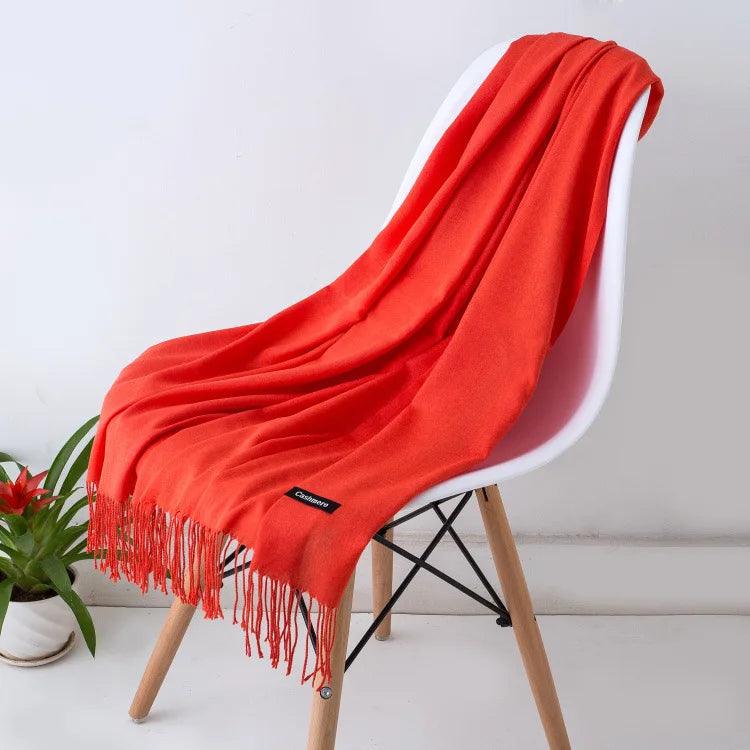Chic Long Fringe Scarf for Women