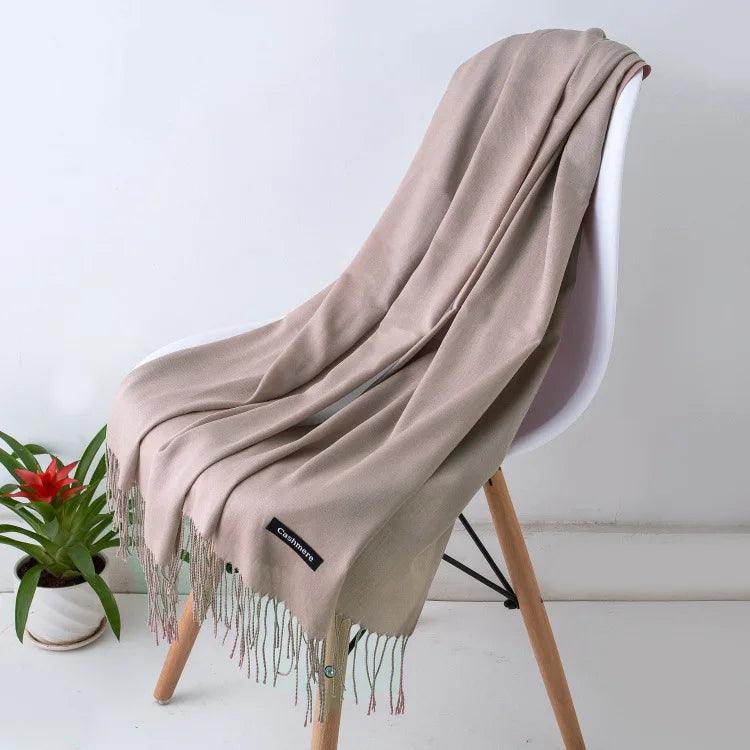 Chic Long Fringe Scarf for Women
