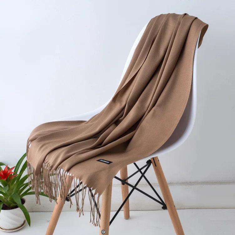 Chic Long Fringe Scarf for Women