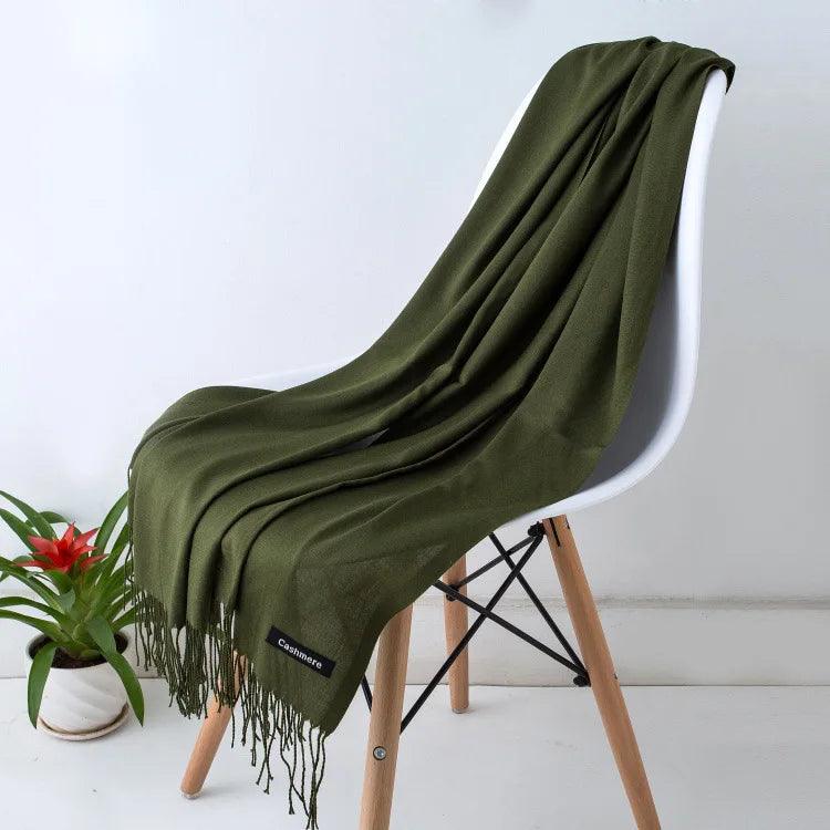 Chic Long Fringe Scarf for Women