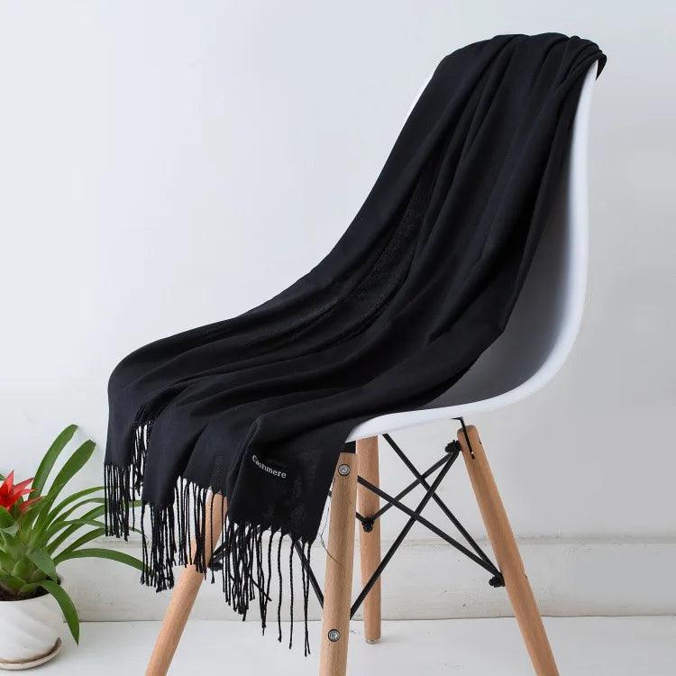 Chic Long Fringe Scarf for Women