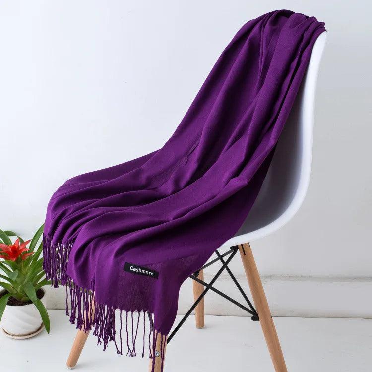 Chic Long Fringe Scarf for Women