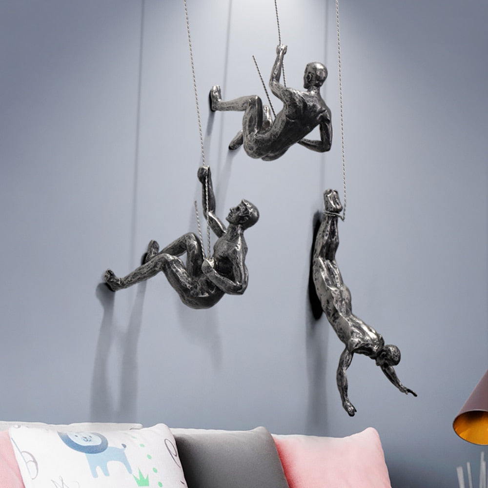 PeakFigures Wall Sculpture for Climbing Enthusiasts