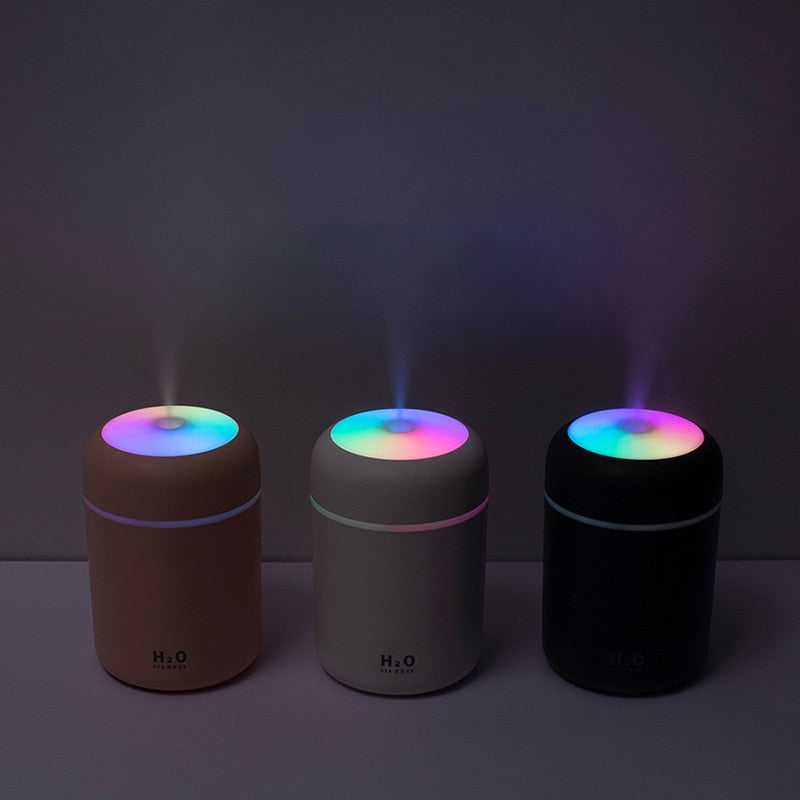 Contemporary H2O Humidifier Featuring Soothing LED Illumination