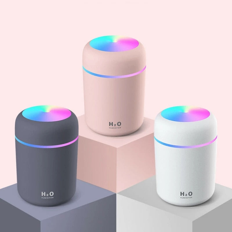 Contemporary H2O Humidifier Featuring Soothing LED Illumination