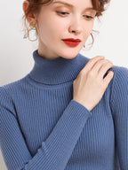YARA | Women's Ribbed Turtleneck Sweater