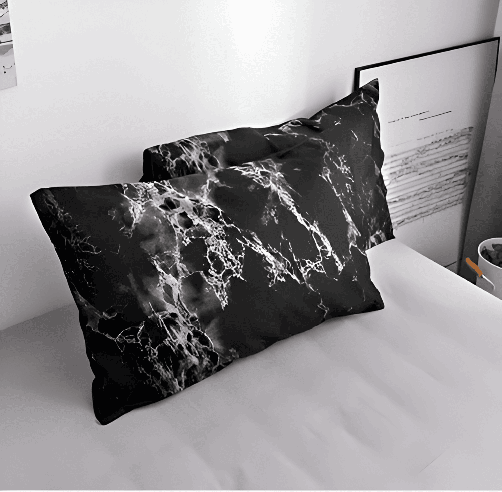 Velitra - Stylish 3-Piece Bedding Set Featuring a Marble Design