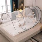 Compact Round Mosquito Net with Fine Mesh Design