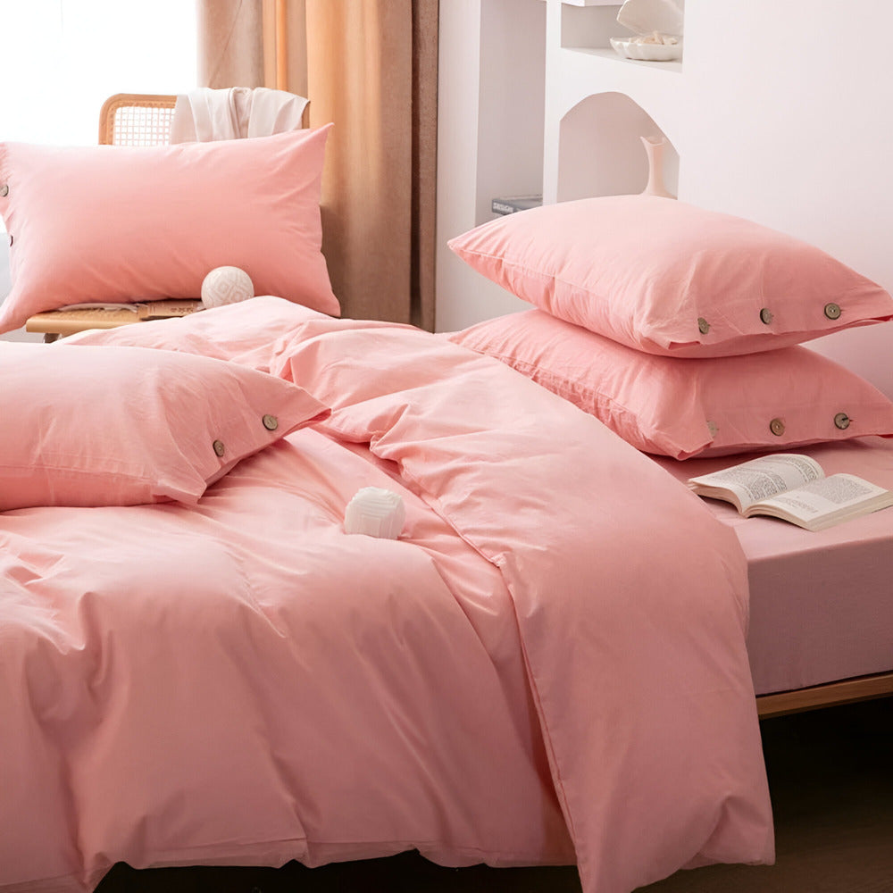 Favonia Cotton Duvet Cover Set with Two Matching Pillowcases