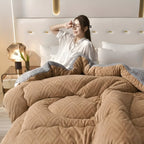Sylavine - Opulent Four Seasons Duvet Cover with Luxurious Plush Texture
