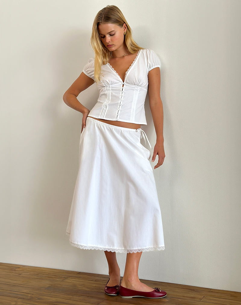 Nienke - V-Neck Tailored Blouse