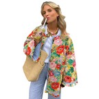 Floor | Stylish Women's Jacket | Comfortable & Unique Floral Print Design