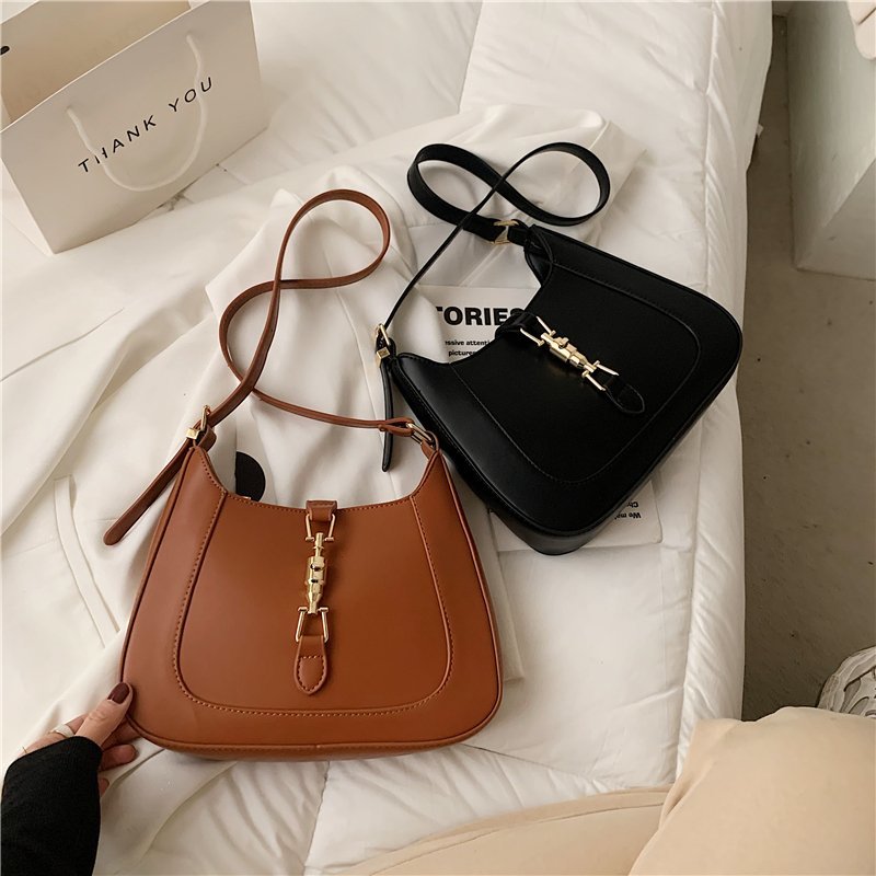 Retro Baguette Shoulder Bag