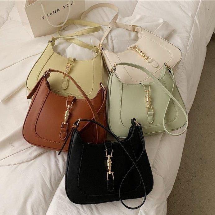 Retro Baguette Shoulder Bag