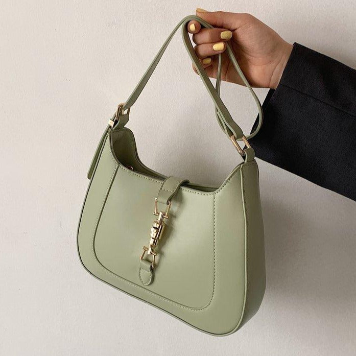 Retro Baguette Shoulder Bag