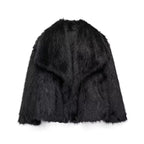 Elegant Faux Fur Women's Coat - Luxuriously Soft and Stylish