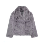 Elegant Faux Fur Women's Coat - Luxuriously Soft and Stylish