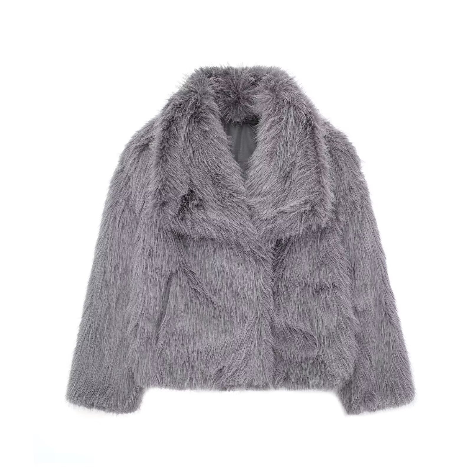 Elegant Faux Fur Women's Coat - Luxuriously Soft and Stylish