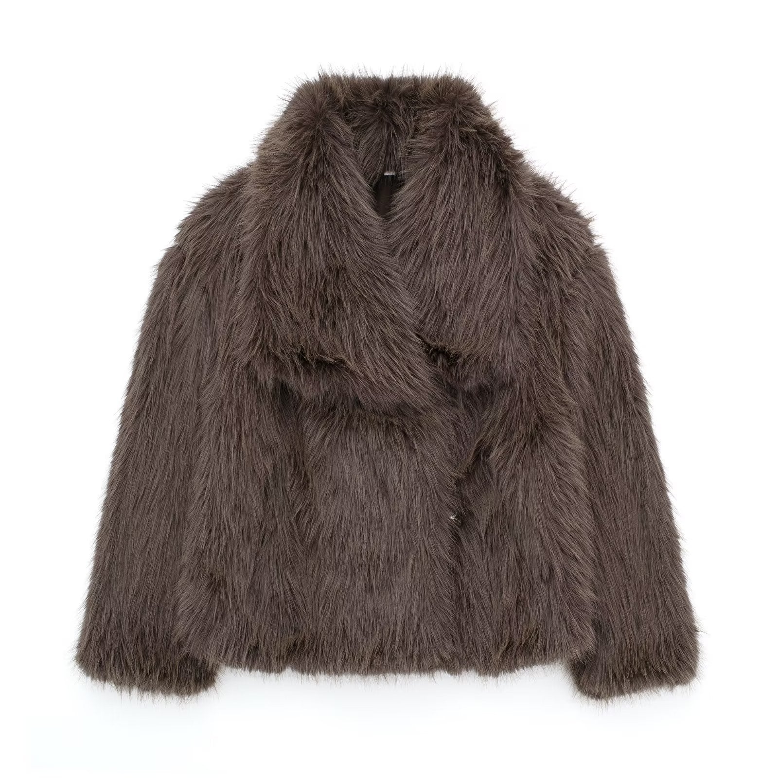 Elegant Faux Fur Women's Coat - Luxuriously Soft and Stylish