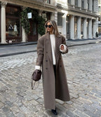 Elegant Long Wool Coat | Saphira