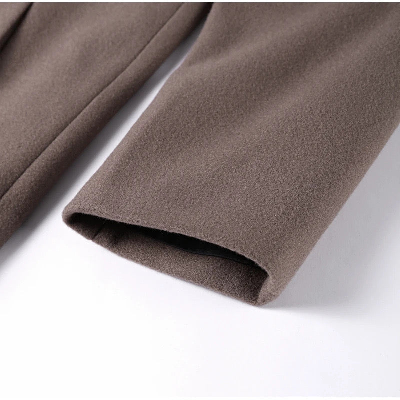 Elegant Long Wool Coat | Saphira