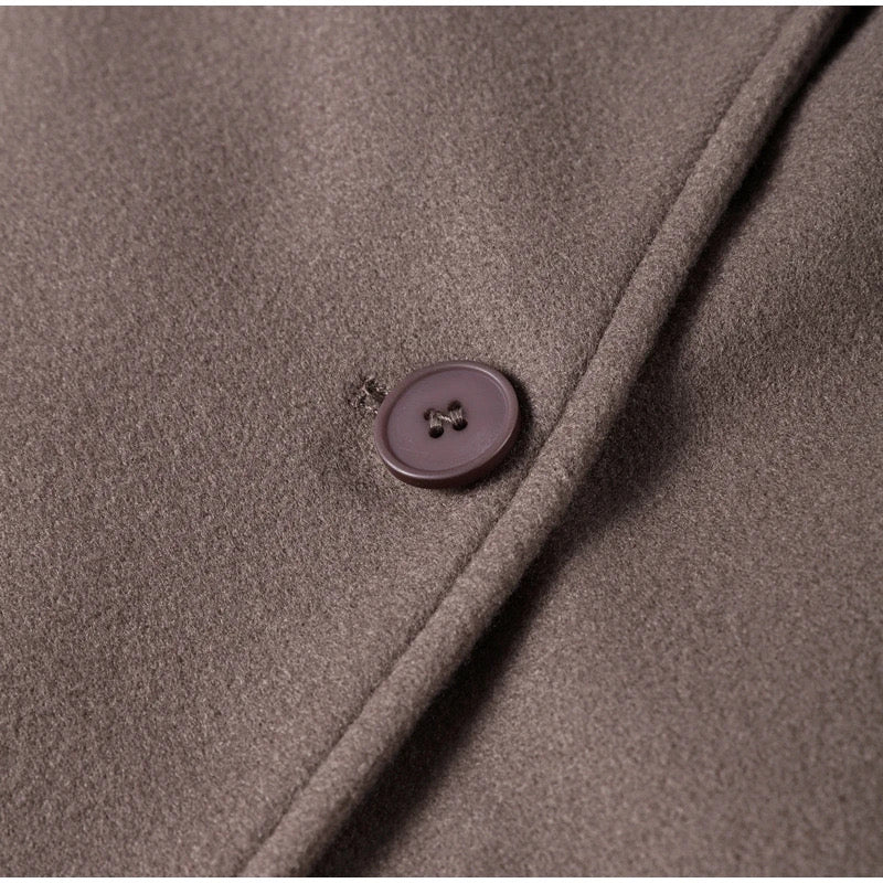 Elegant Long Wool Coat | Saphira