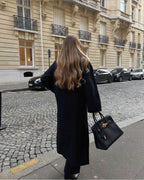 Elegant Long Wool Coat | Saphira
