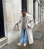 Elegant Long Wool Coat | Saphira