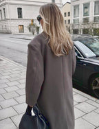 Elegant Long Wool Coat | Saphira