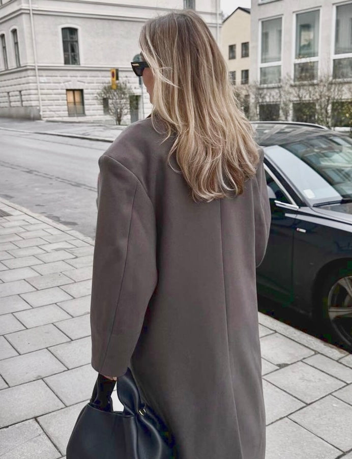Elegant Long Wool Coat | Saphira