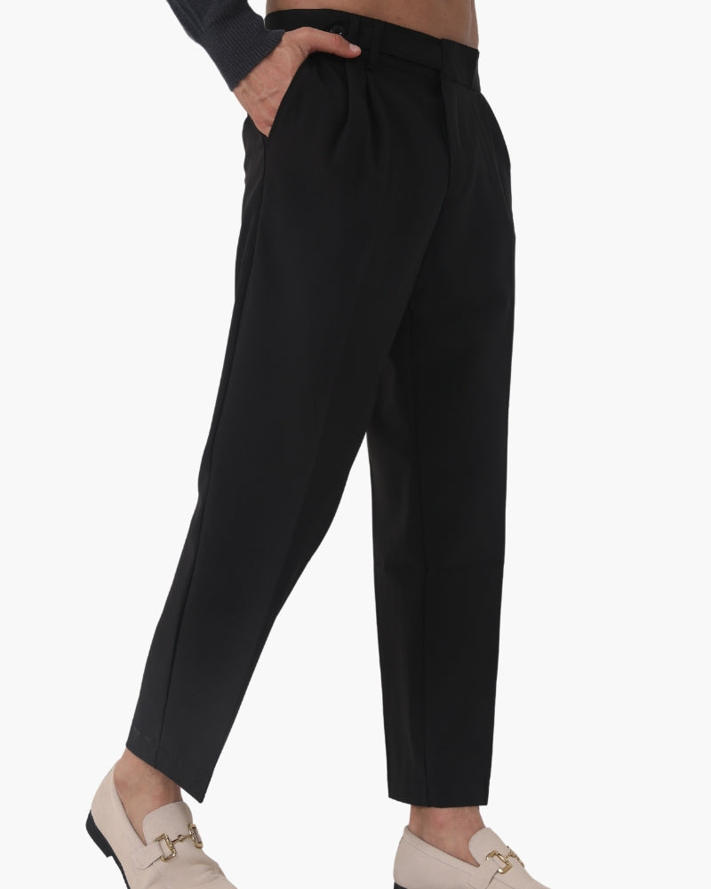 Chic High-Waisted Parisian Trousers