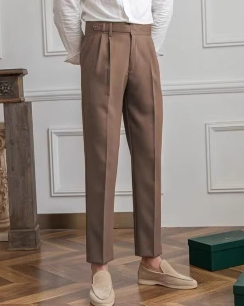 Chic High-Waisted Parisian Trousers