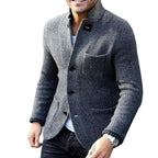 JAXON - Men's Lightweight Button-Up Knitted Cardigan, Ideal for Summer