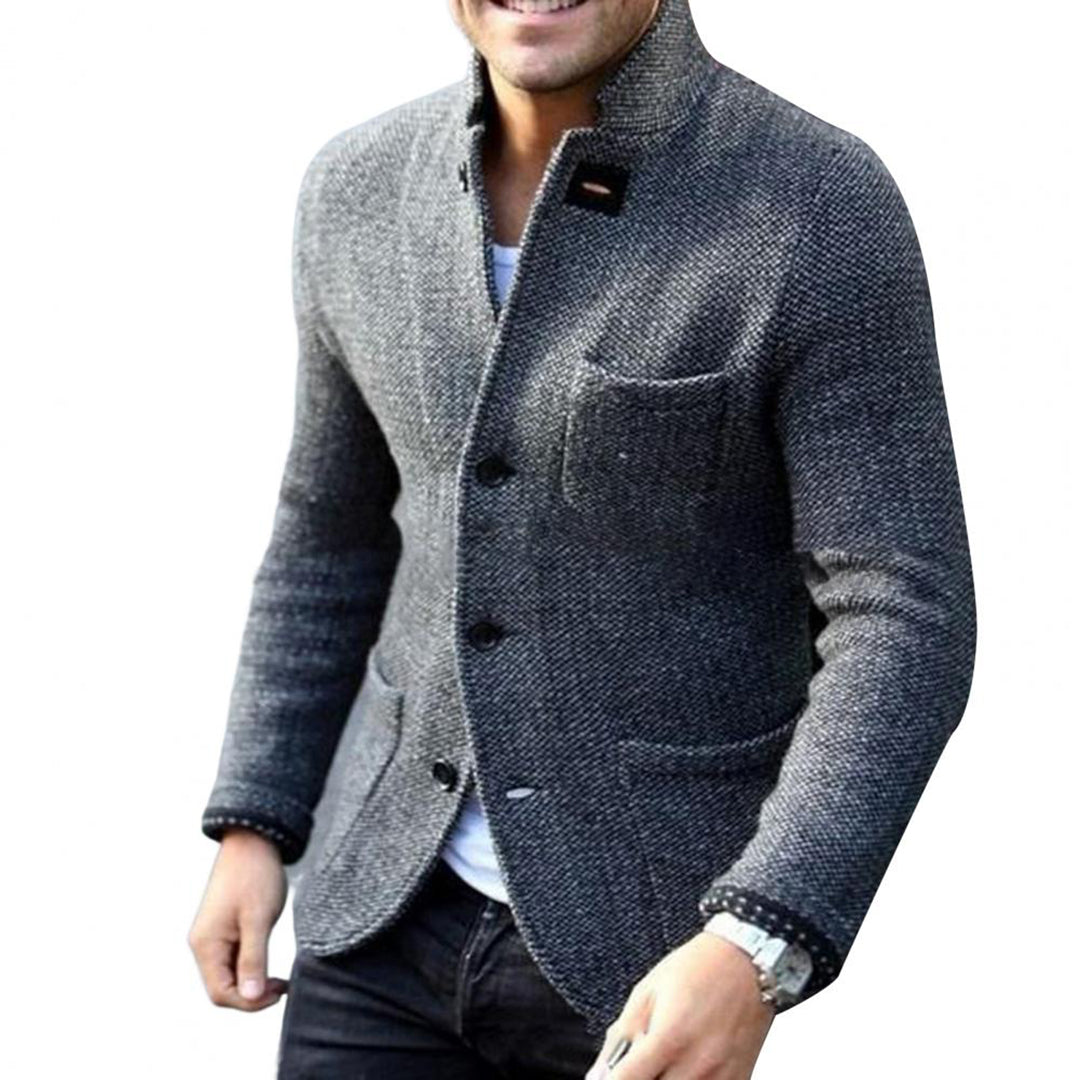 JAXON - Men's Lightweight Button-Up Knitted Cardigan, Ideal for Summer