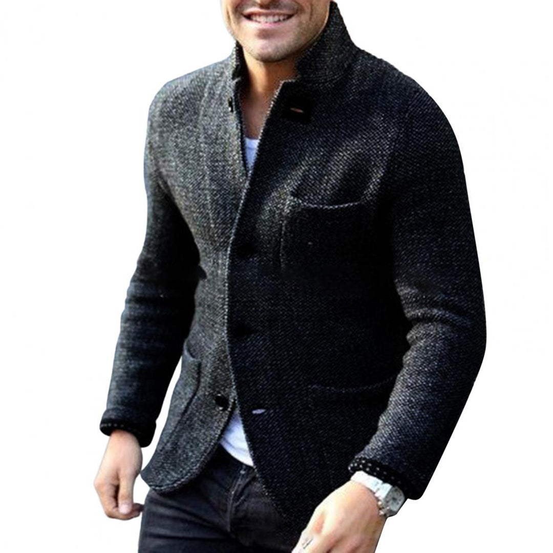 JAXON - Men's Lightweight Button-Up Knitted Cardigan, Ideal for Summer