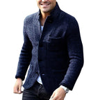 JAXON - Men's Lightweight Button-Up Knitted Cardigan, Ideal for Summer