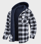 STENLEY - Men's Winter Jacket with Bold Check Print