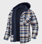 Men's Heavyweight Checked Winter Jacket