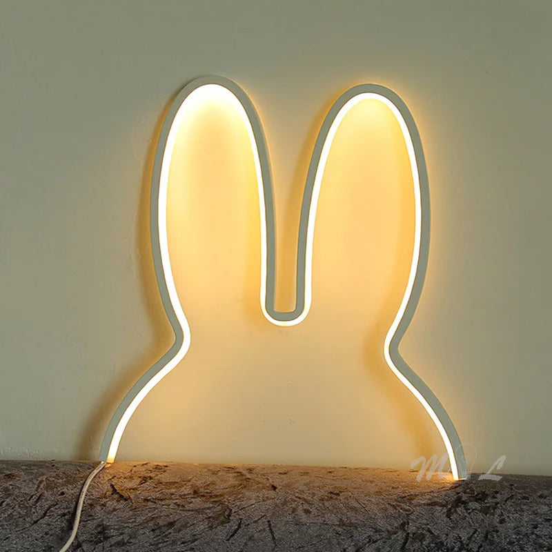 Rechargeable USB Bunny Night Light with Mood-Enhancing Features