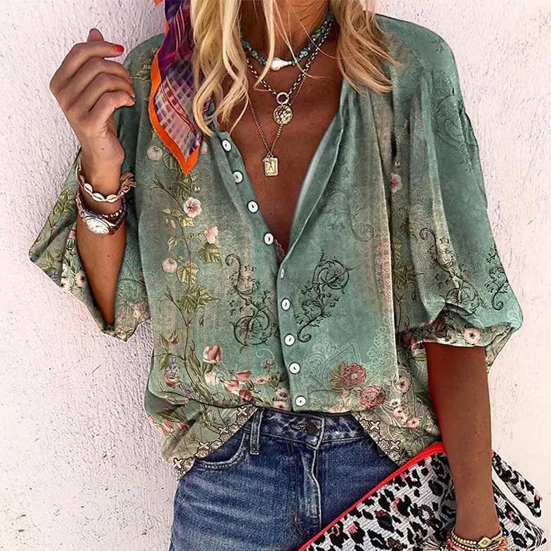 Ayla - Boho Chic Floral Top