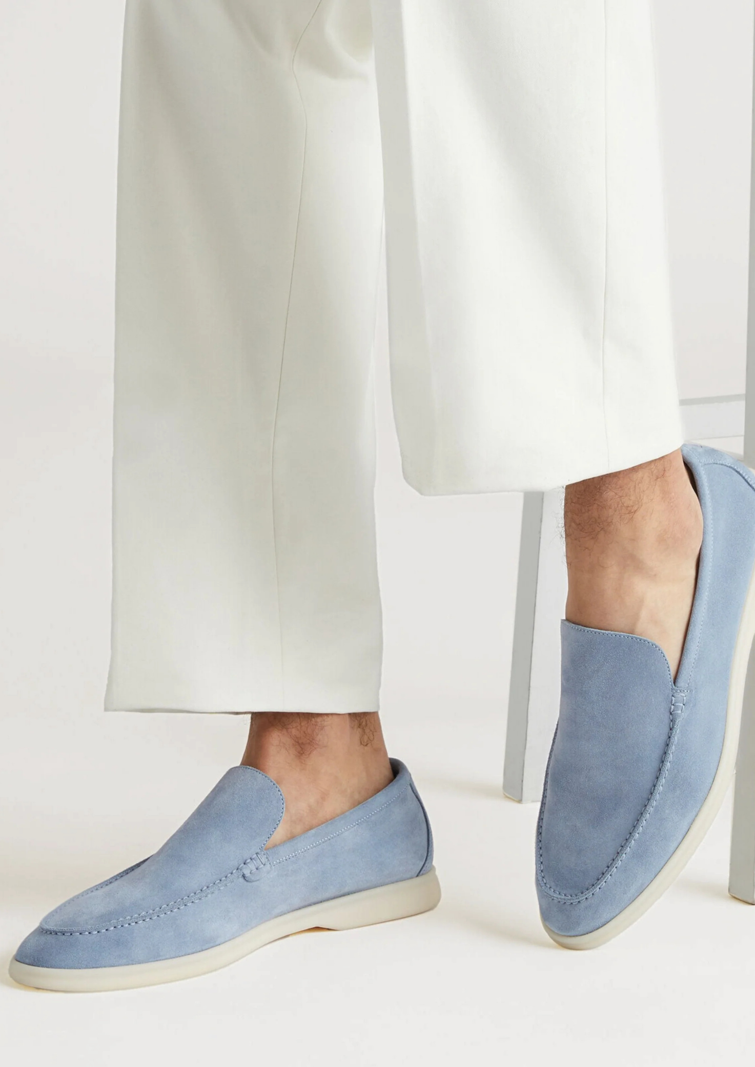 Baby Blue Marina Loafers